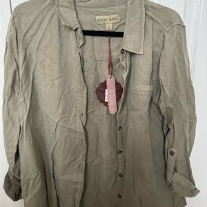 Knox Rose Green Button Down - Never been Worn